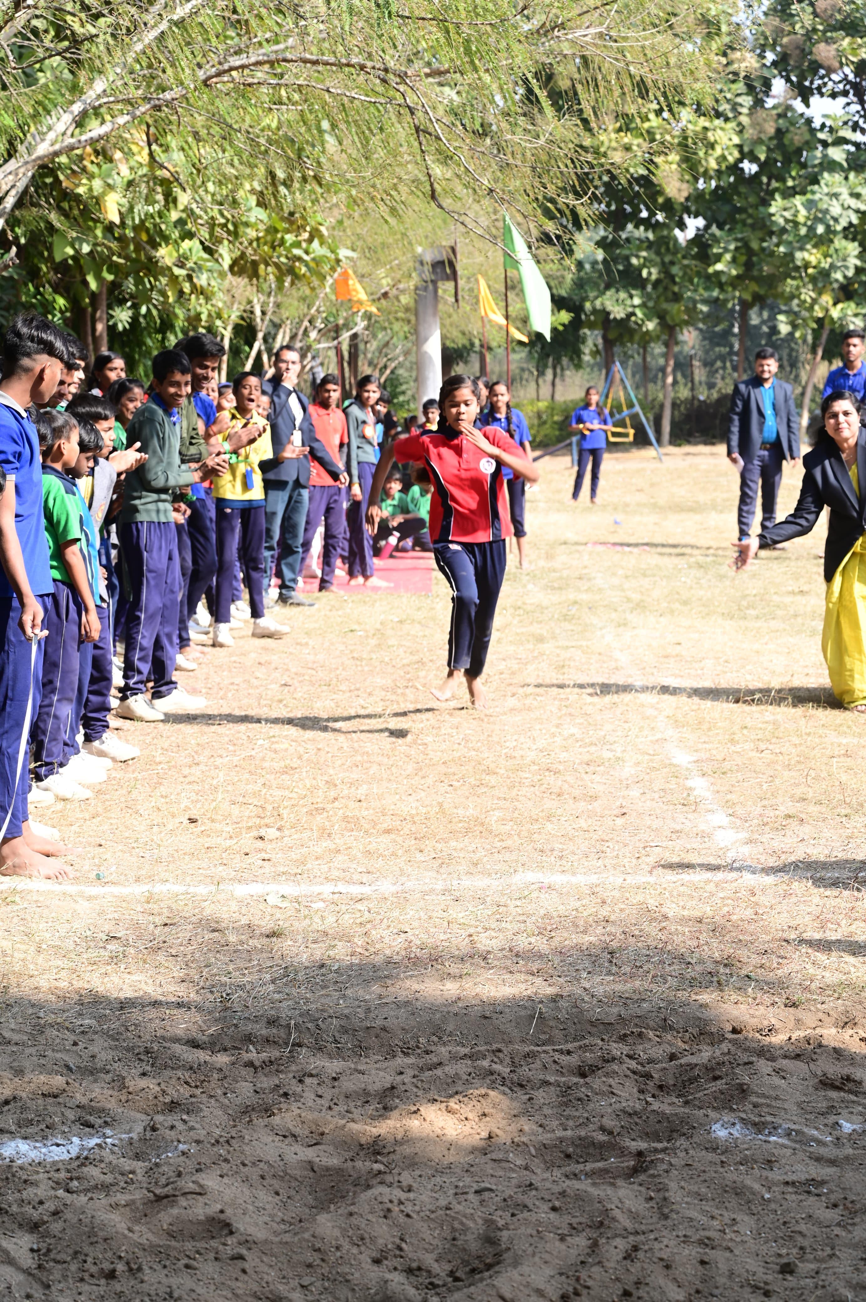 Students taking part in school activities
