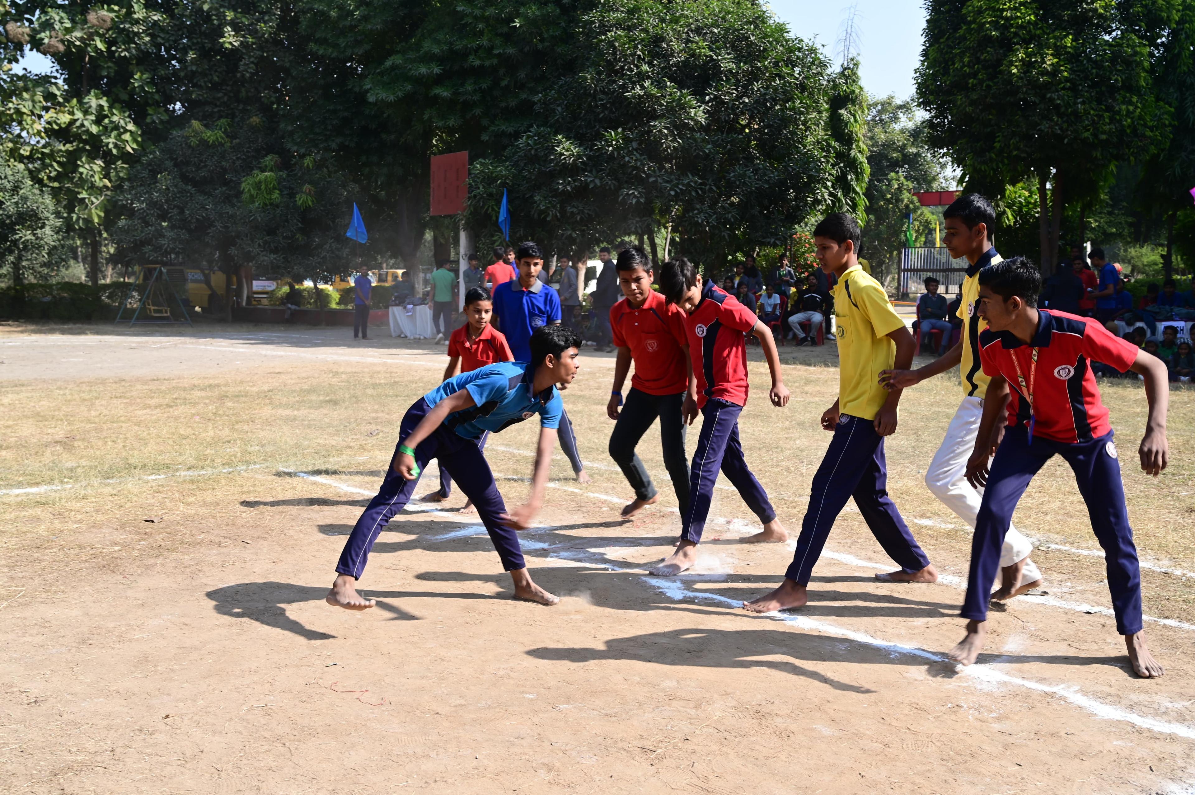 Students taking part in school activities